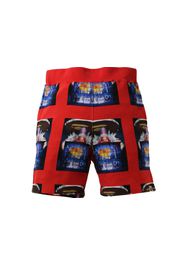 BAPE Invasion Sweat Shorts Red