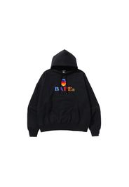 BAPE Embroidery Loose Fit Pullover Hoodie Black