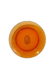 BAPE A Bathing Ape Neon Camo Glass Plate Orange