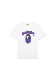 BAPE Mad Flame Ape Head Relaxed Fit Tee White