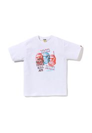 BAPE Pigment Three Ape Head Tee White