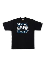 BAPE Stripe ABC Camo Logo Tee Black/Navy