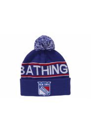 BAPE x Mitchell & Ness NHL Pom Beanie Navy