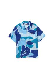 BAPE ABC Camo Open Collar Shirt Blue