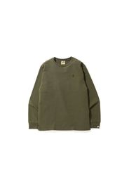 BAPE A Bathing Ape Head One Point L/S Tee Pure Olive