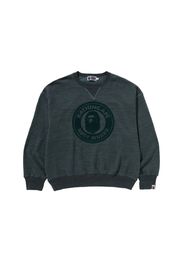 BAPE Over Dye Busy Works Relaxed Fit Crewneck Sweatshirt Green