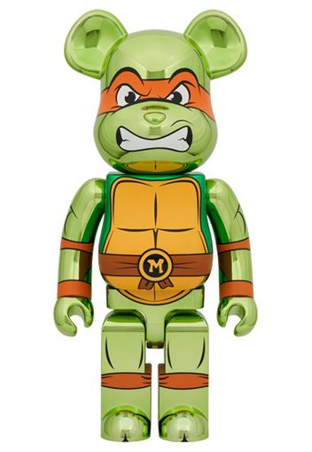 Bearbrick Nickelodeon Teenage Mutant Ninja Turtles Michelangelo 1000% Chrome