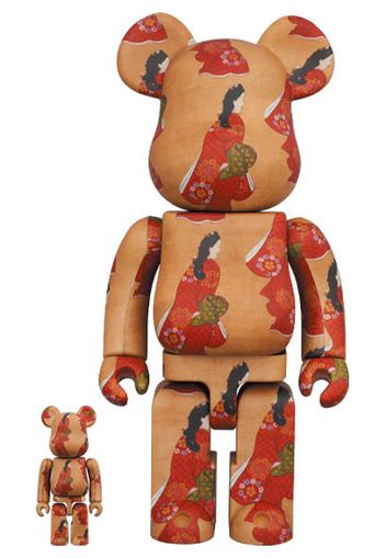 Bearbrick x Tokyo National Museum Moronobu Hishikawa (Beauty Looking Back) 100% & 400% Set