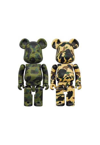 Bearbrick x BAPE 1st Camo Chogokin 200% Set of 2 Green/Yellow