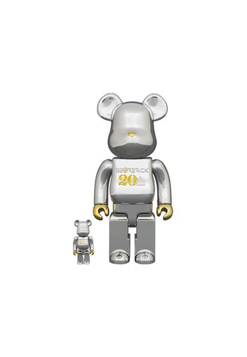 Bearbrick 20th Anniversary 100% & 400% Set Gold & Silver Chrome Ver.