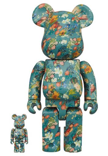 Bearbrick x Van Gogh Museum Floral Pattern 50th Anniversary 100% & 400% Set