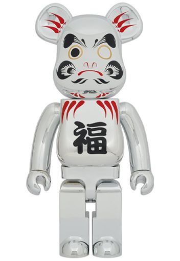 Bearbrick Daruma 1000% Silver Plated