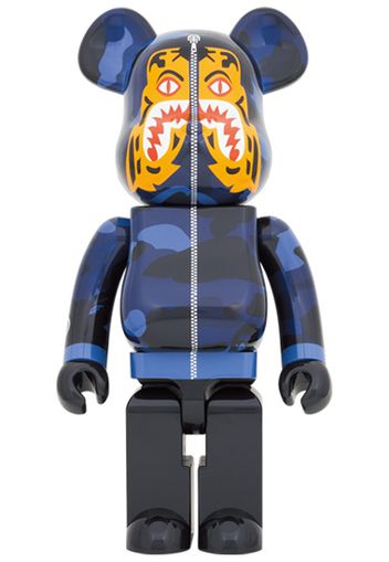 Bearbrick x BAPE Camo Tiger 1000% Blue