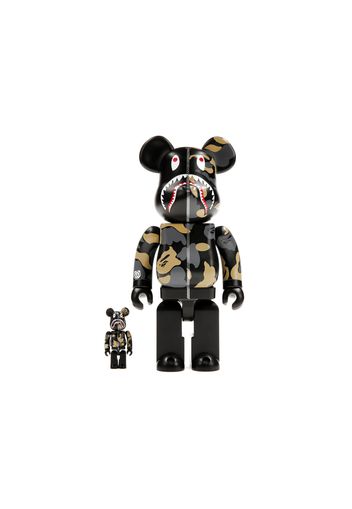 Bearbrick x BAPE Madison Avenue Exclusive Shark Camo 100% & 400% Set