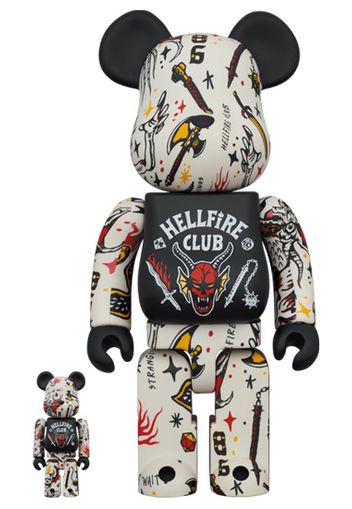 Bearbrick x Stranger Things Hellfire Club 100% & 400% Set