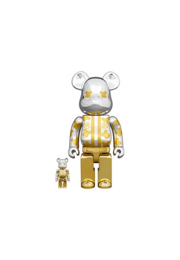 Bearbrick Happy Tokyo Silver Plated 100% & 400% Set