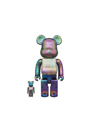 Bearbrick My First Baby Clear Ver. 100% & 400% Set Black Chrome