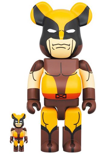 Bearbrick x Marvel X-Men Wolverine (Brown Ver.) 100% & 400% Set