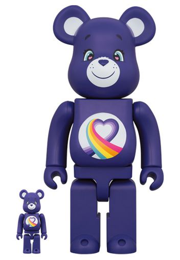 Bearbrick x Care Bears Rainbow Heart Bear 100% & 400% Set