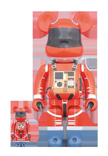 Bearbrick Space Suit Orange Ver. 100% & 400% Set Red