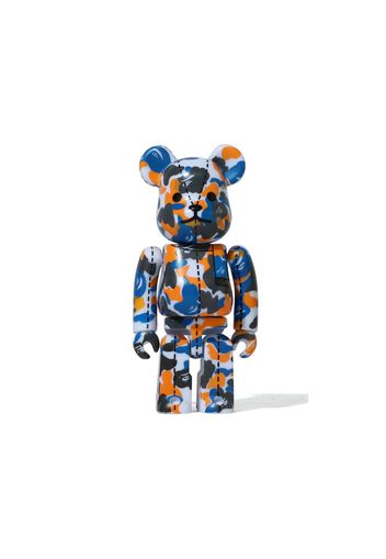 Bearbrick A Bathing Ape 28th Anniversary Camo #1 100% Blue/Orange