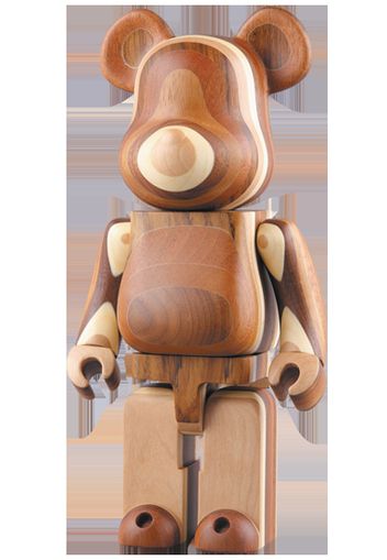 Bearbrick Layered Wood 400% Wood