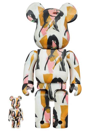 Bearbrick x Andy Warhol x The Rolling Stones Mick Jagger 100% & 400% Set