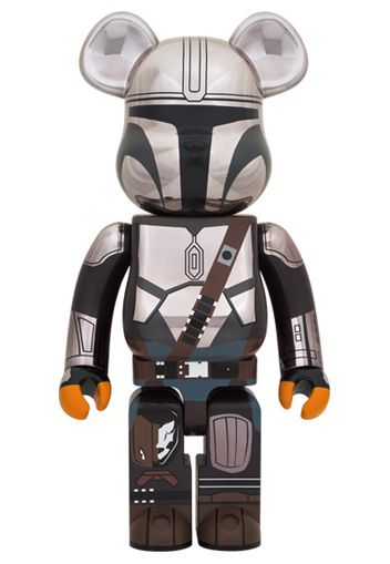 Bearbrick Star Wars The Mandalorian 1000% Chrome