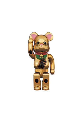 Bearbrick Maneki Neko Gold Plated Luminous 400%