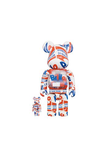 Bearbrick x Andy Warhol Brillo (2022) 100% & 400% Set