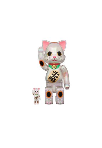 Bearbrick NY@BRICK Maneki Neko Ten Man Ryo 100% & 400% Set Transparent