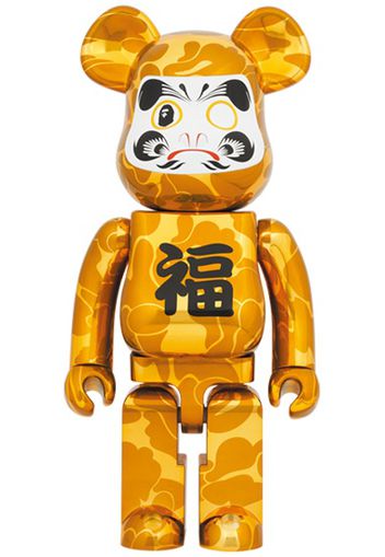 Bearbrick x BAPE Daruma 1000% Gold Plated