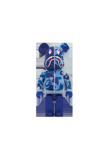 Bearbrick x BAPE ABC Camo Shark 1000% Clear Blue