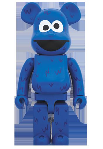 Bearbrick x Sesame Street Cookie Monster 1000% Blue