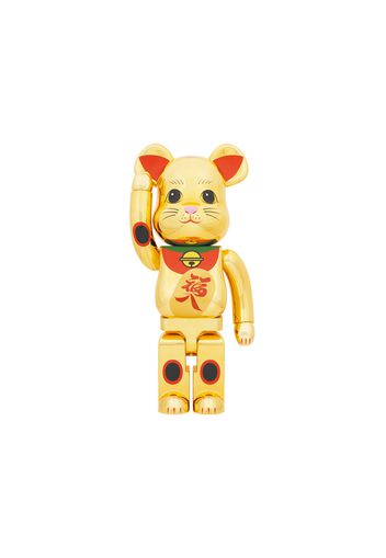 Bearbrick Maneki Neko Fukuiri 1000% Gold Plated