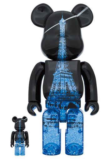 Bearbrick Eiffel Tower Sparkling 100% & 400% Set