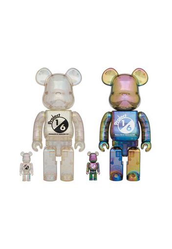 Bearbrick Project 1/6 Set of 2 100% & 400% Set Clear Chrome Ver. / Black Clear Chrome Ver.