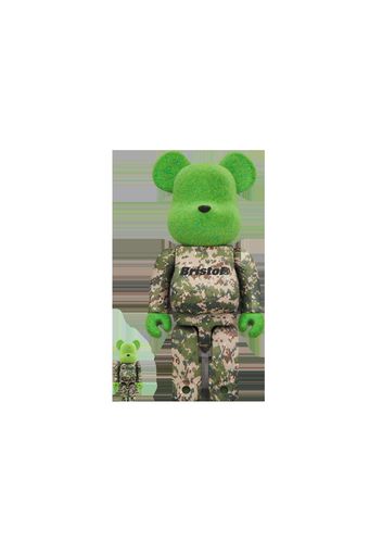 Bearbrick x READYMADE x FCReal Bristol 100% & 400% Set Green Multicolor