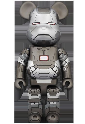 Bearbrick x Iron Man War Machine 400% Silver