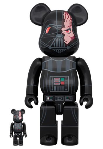 Bearbrick Darth Vader Damage Obi-Wan Kenobi Version 100% & 400% Set