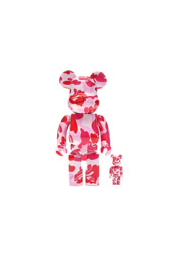 Bearbrick A Bathing Ape ABC Camo 100% & 400% Set Pink