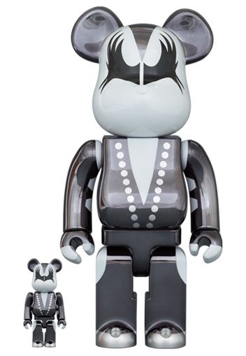 Bearbrick x KISS Demon 100% & 400% Set Chrome Ver.