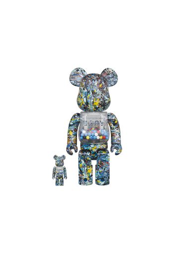 Bearbrick My First Baby Jackson Pollock Studio Ver. 100% & 400% Set Multi