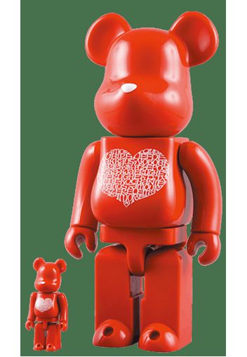 Bearbrick International Love Heart 400% Red