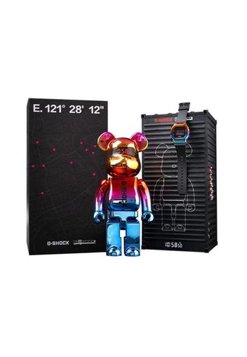 Bearbrick x G-Shock GM-5600SN & 400% Figure Rainbow