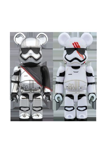 Bearbrick Captain Phasma & FN-2187 2 Pack 100% White