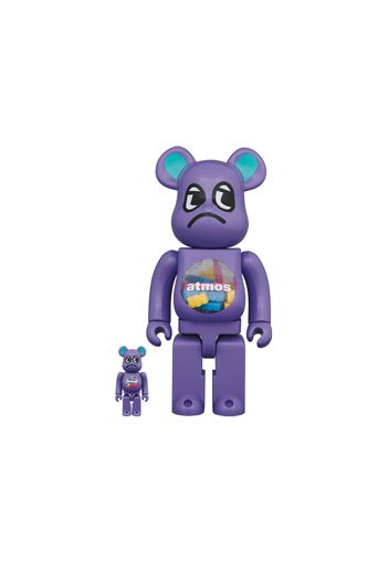 Bearbrick x atmos x Badmood 100% & 400% Set Purple