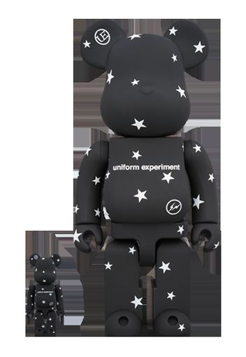 Bearbrick Uniform Experiment 100% & 400% Set Black