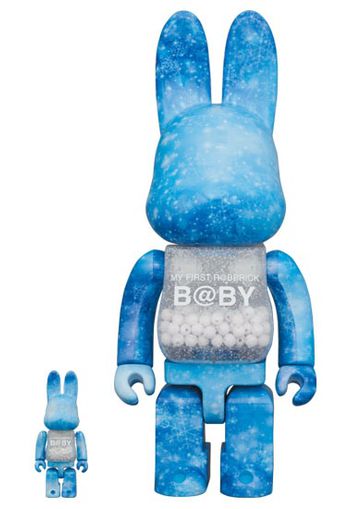 Bearbrick My First Rabbrick Baby Crystal of Snow Ver. 100% & 400% Set