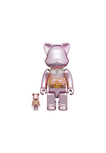 Bearbrick My First Nyabrick Baby 100% & 400% Set Pink Gold